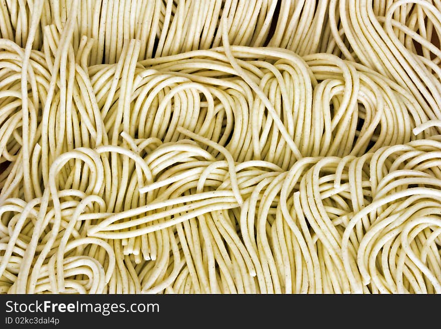 uncooked noodles