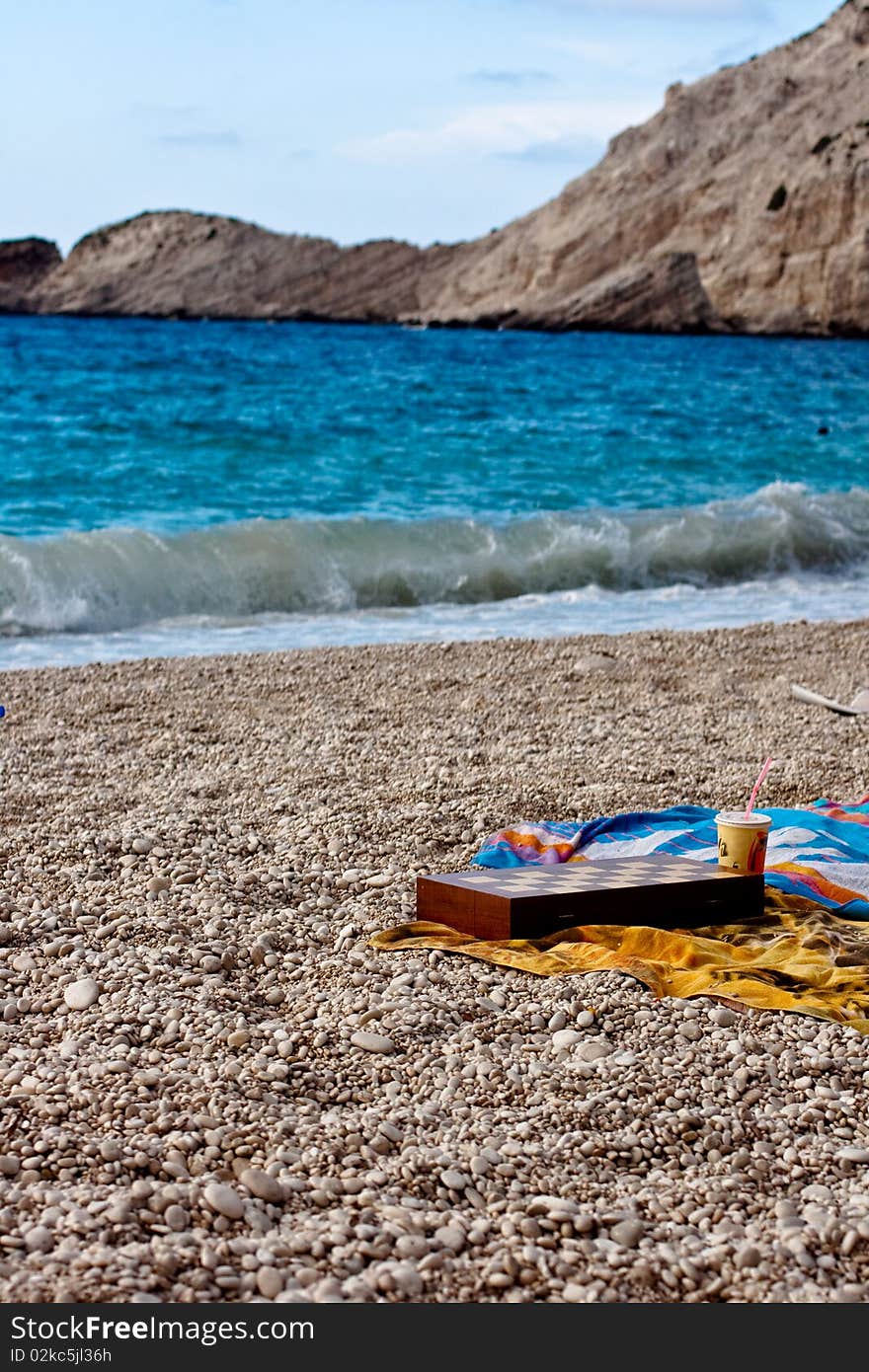 Chess on the beach