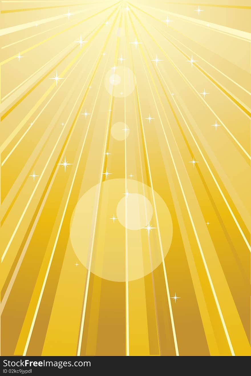 Abstract illustration of sunlight with highlights. Abstract illustration of sunlight with highlights.