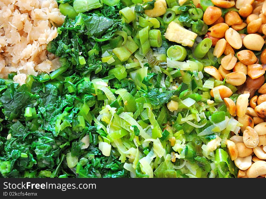 Variety of healthy green vegetables in an Asian vegetarian diet. Suitable for concepts such as diet and nutrition, healthy lifestyle, and food and beverage. Variety of healthy green vegetables in an Asian vegetarian diet. Suitable for concepts such as diet and nutrition, healthy lifestyle, and food and beverage.