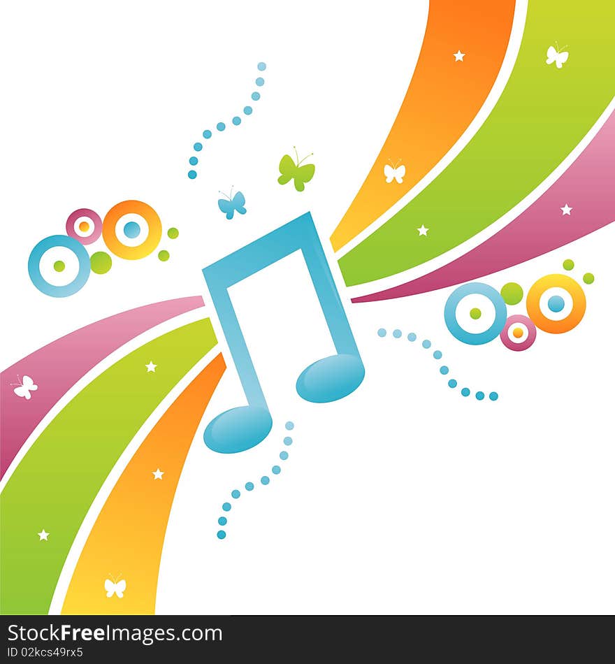 Colorful musical background