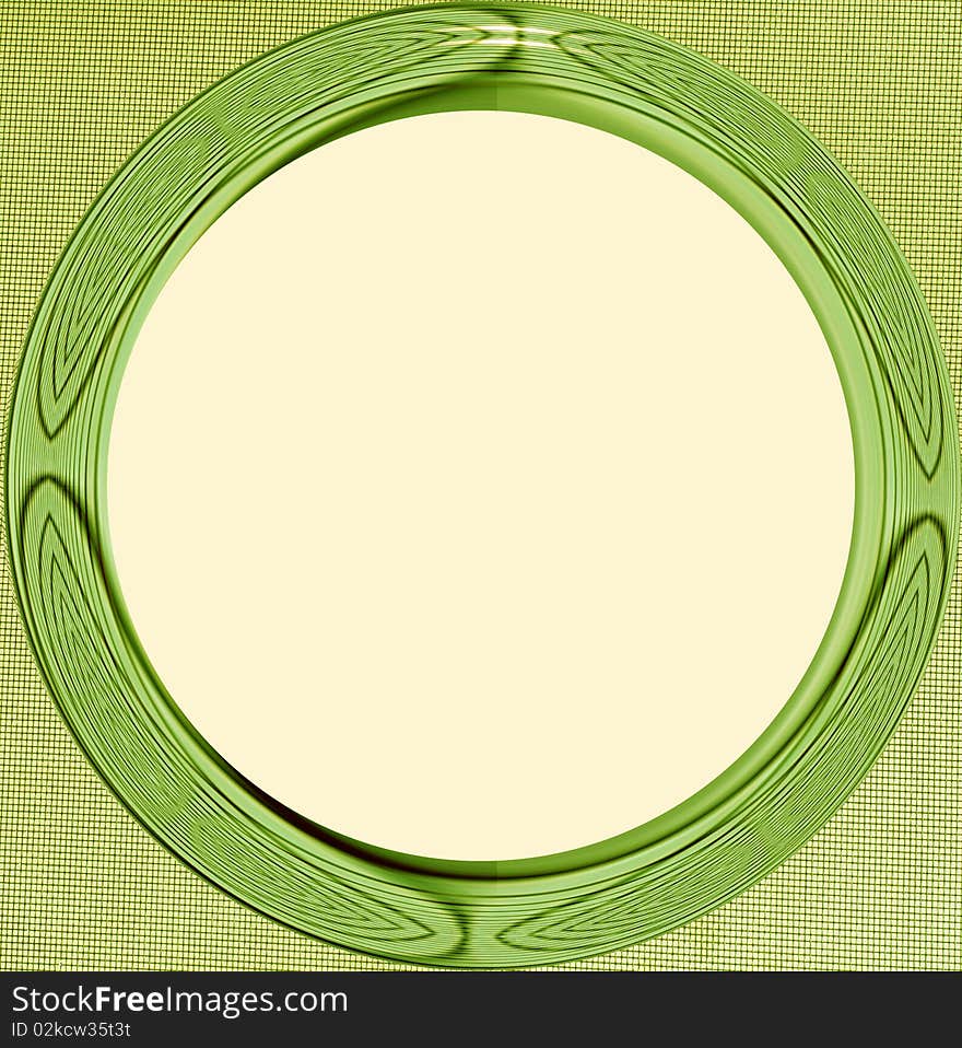 Photo Frame From An Abstract Symmetric Colored