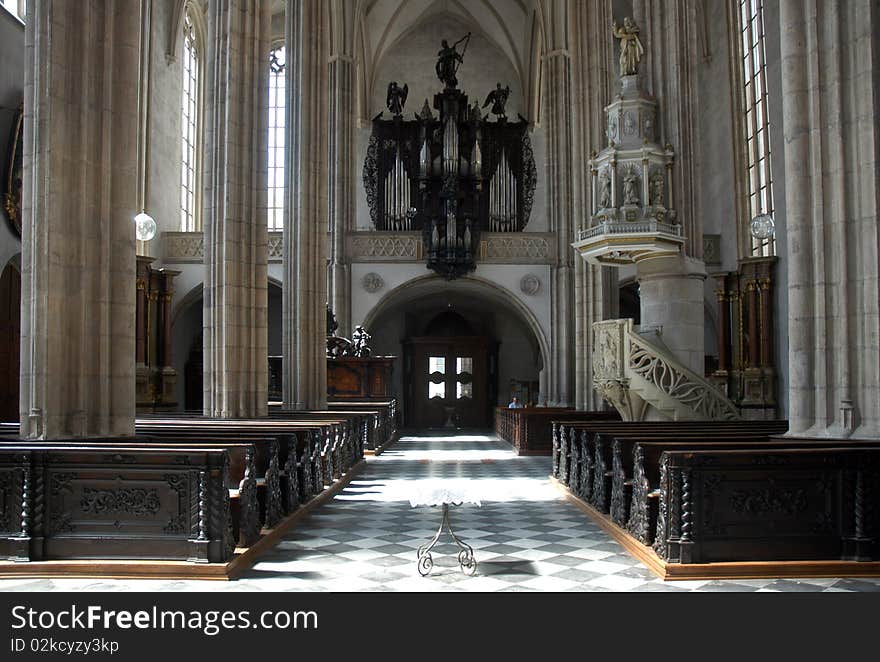 Interior of katholic church