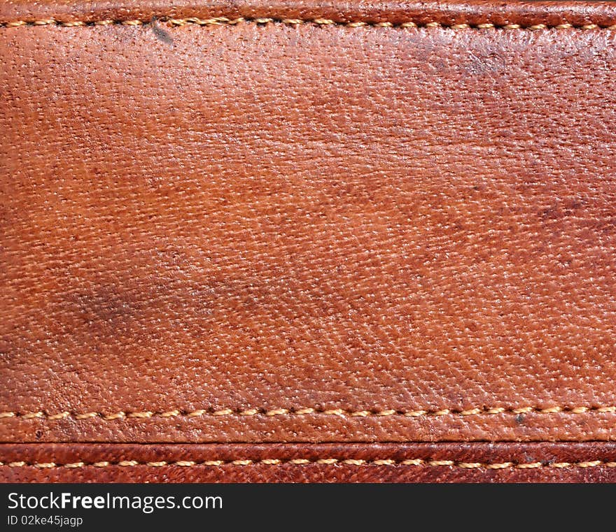 Close up of brown purse