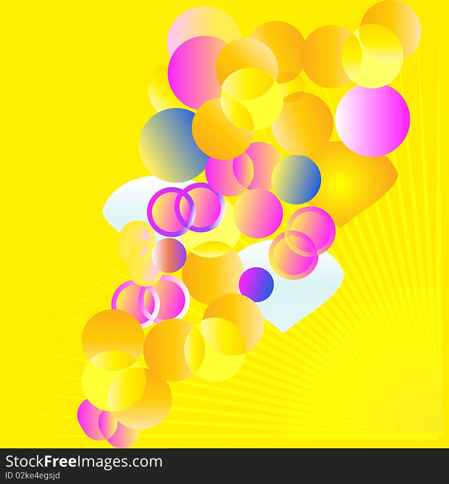 Colorful abstract background-color summer  illustration