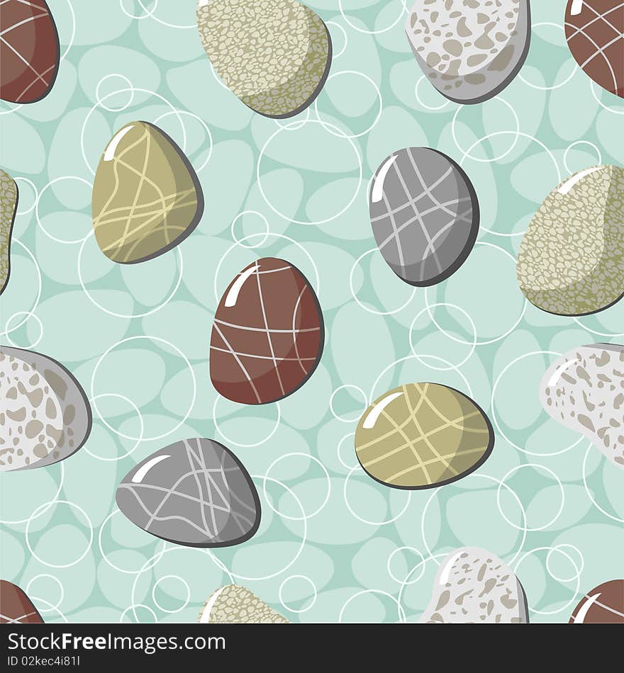 Stone seamless pattern. Vector illustration