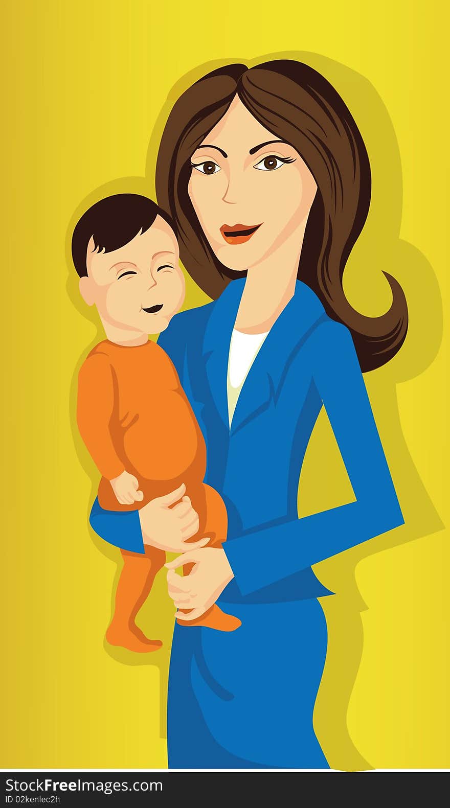 Business woman whit child