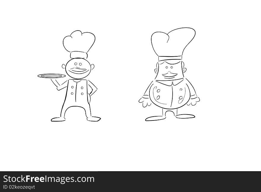 Cartoon chefs