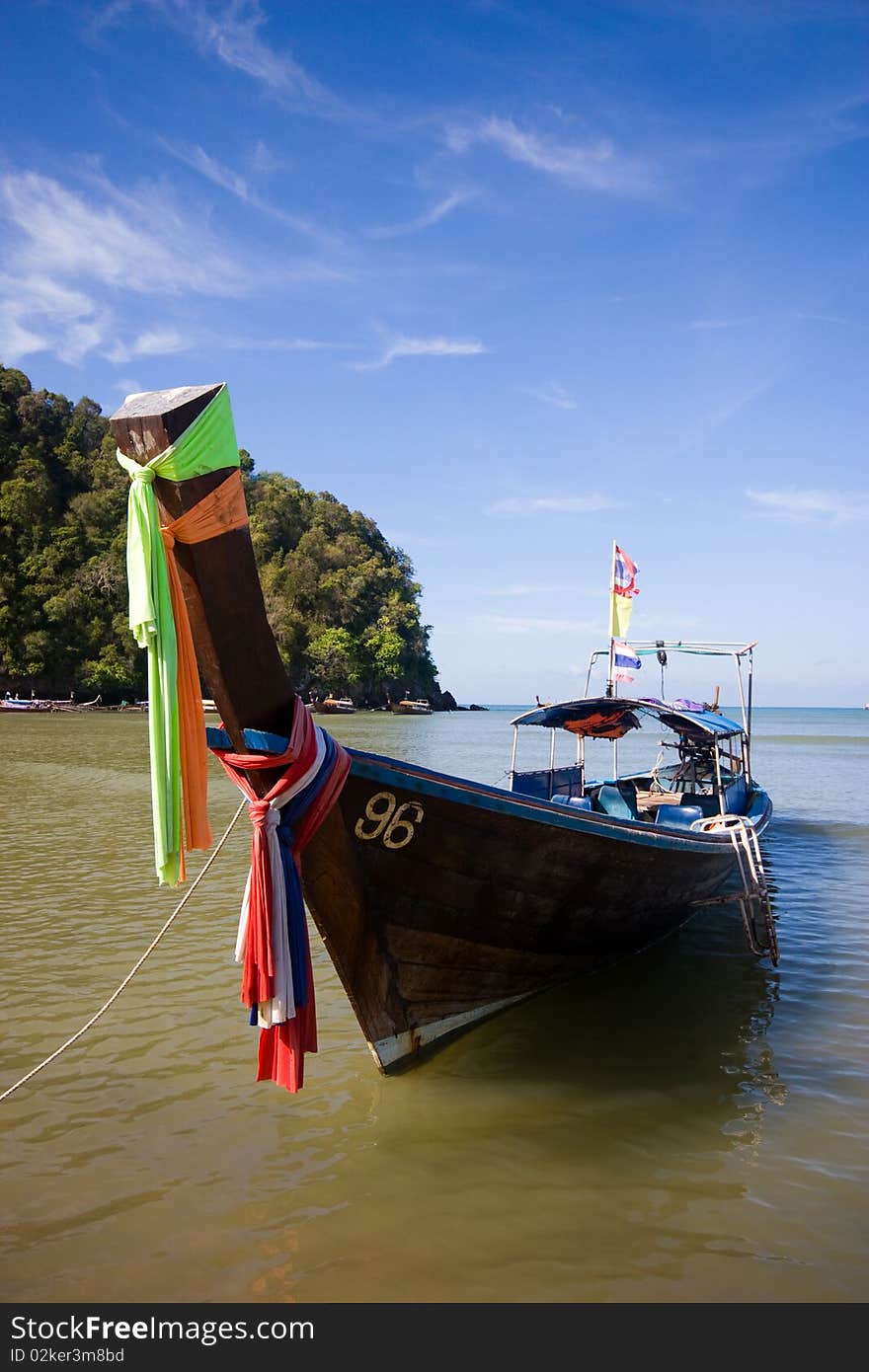 Boat At Ao-Nang Bay