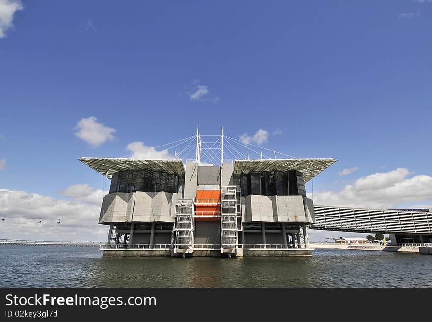 Modern building - Oceanarium and Lisbon - Portugal - Europe