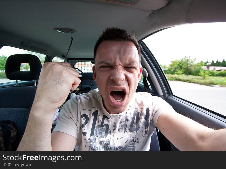 Aggressive car drivers