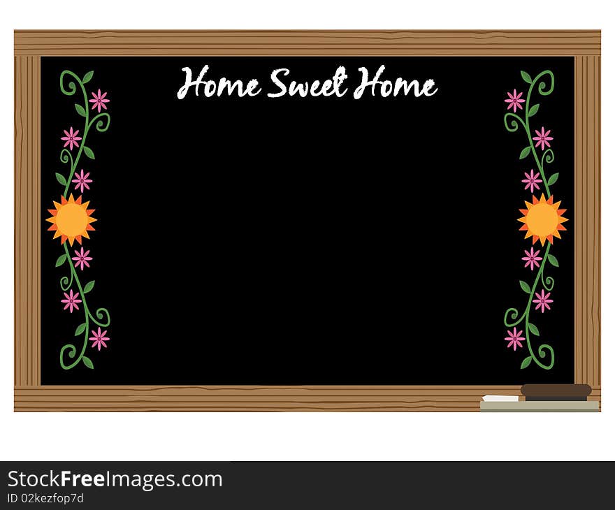 Home sweet home message board ready for your text