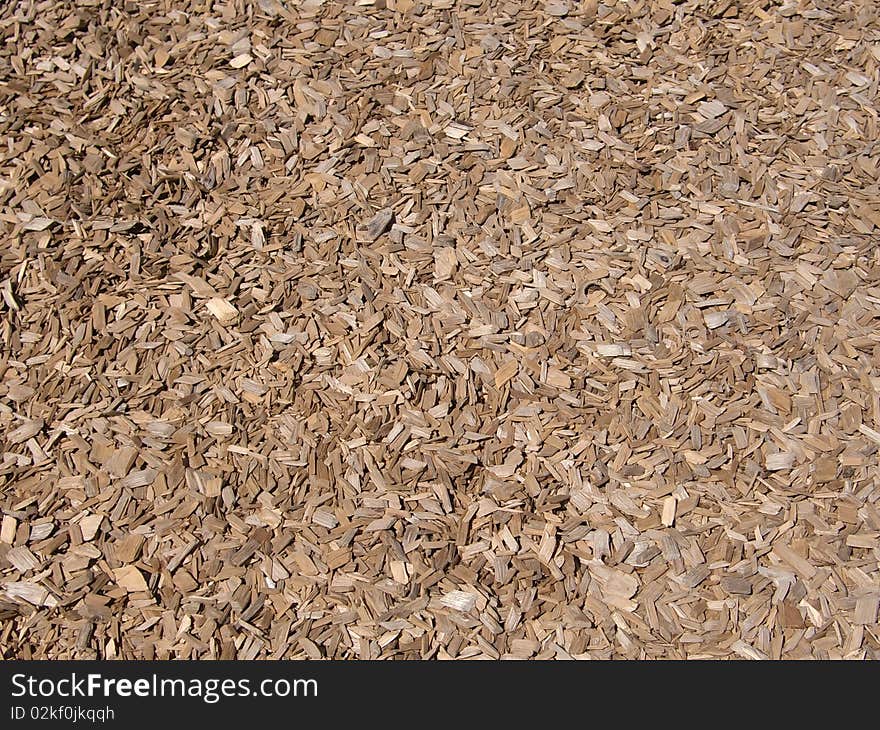 Fresh bark mulch closeup, backgrounds