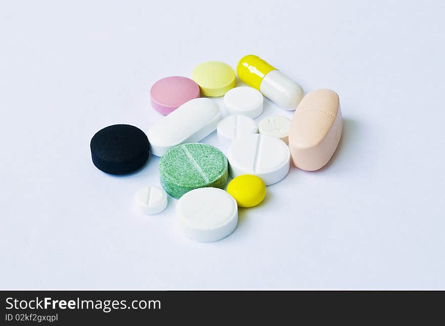 Variety of medical pills