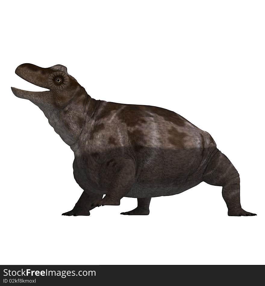 Dinosaur Keratocephalus. 3D rendering with