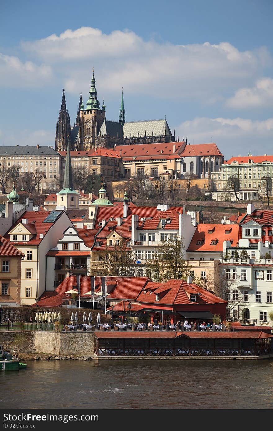 Hradcany, as seen from Charles Bridge, Prague