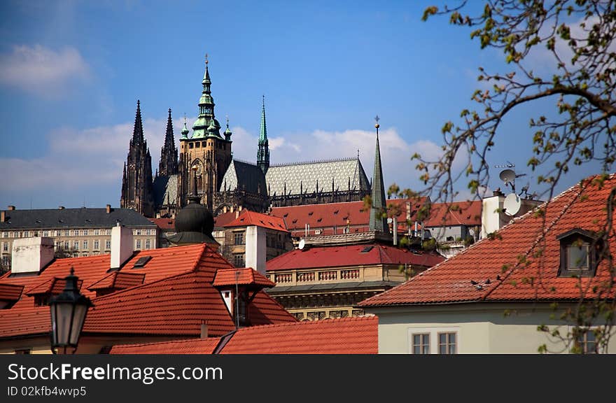 Hradcany Over The Rooftops, Prague