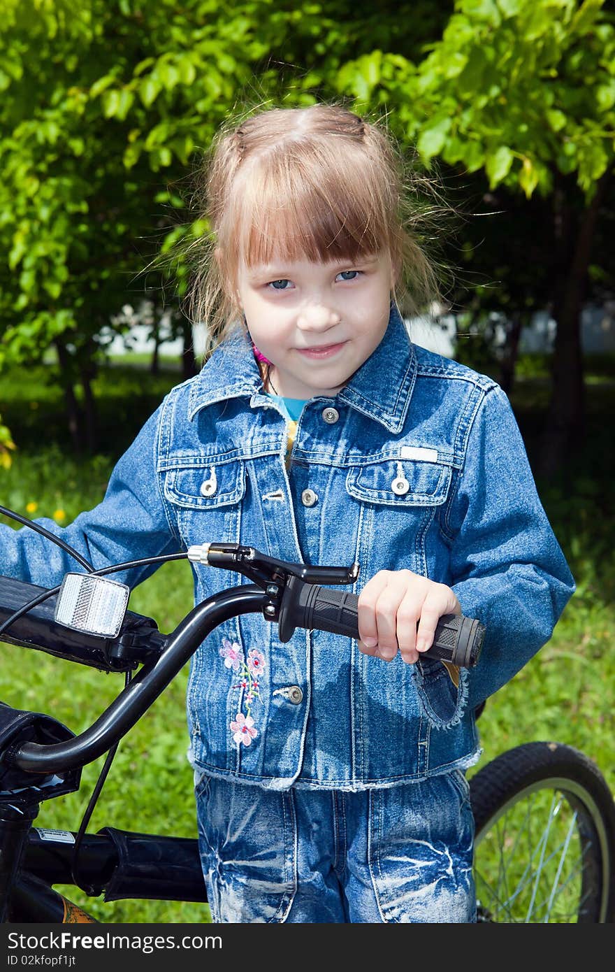 The girl on a bicycle 1