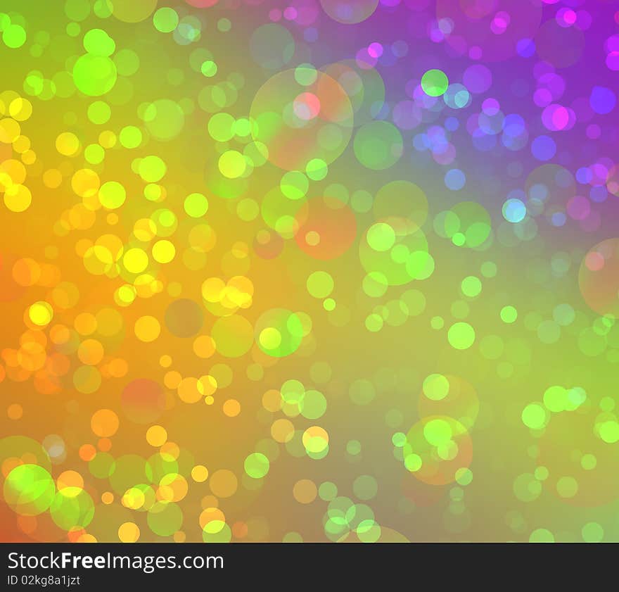 Multicolored Abstract Bokeh Background