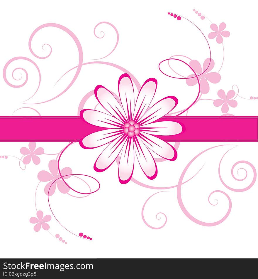 Abstract flowers background with place for your text. Abstract flowers background with place for your text