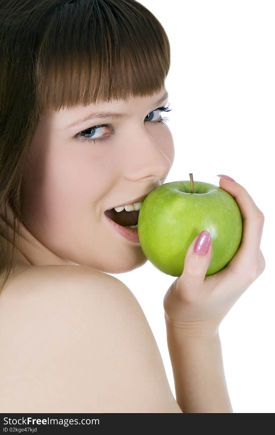 Woman With Green Apple