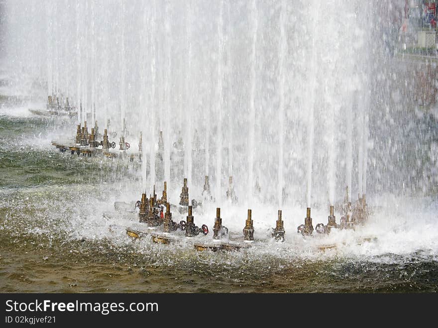 Pool of a fountain and its basis