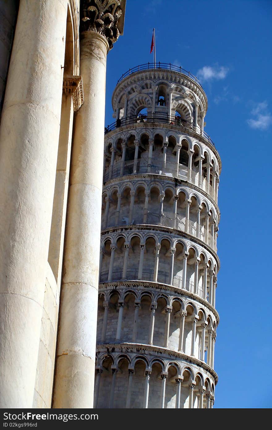 Miracle square with the leaning tower. Miracle square with the leaning tower