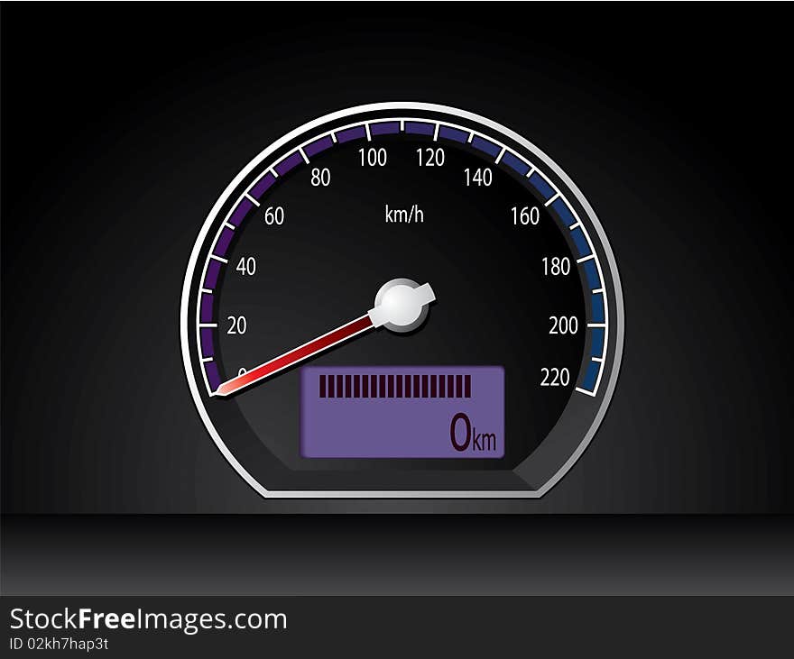 Analog Speed Display Dashboard