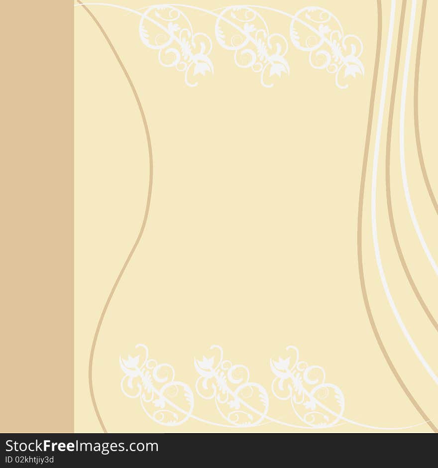 Background consisting of lines and flower curls. Background consisting of lines and flower curls.