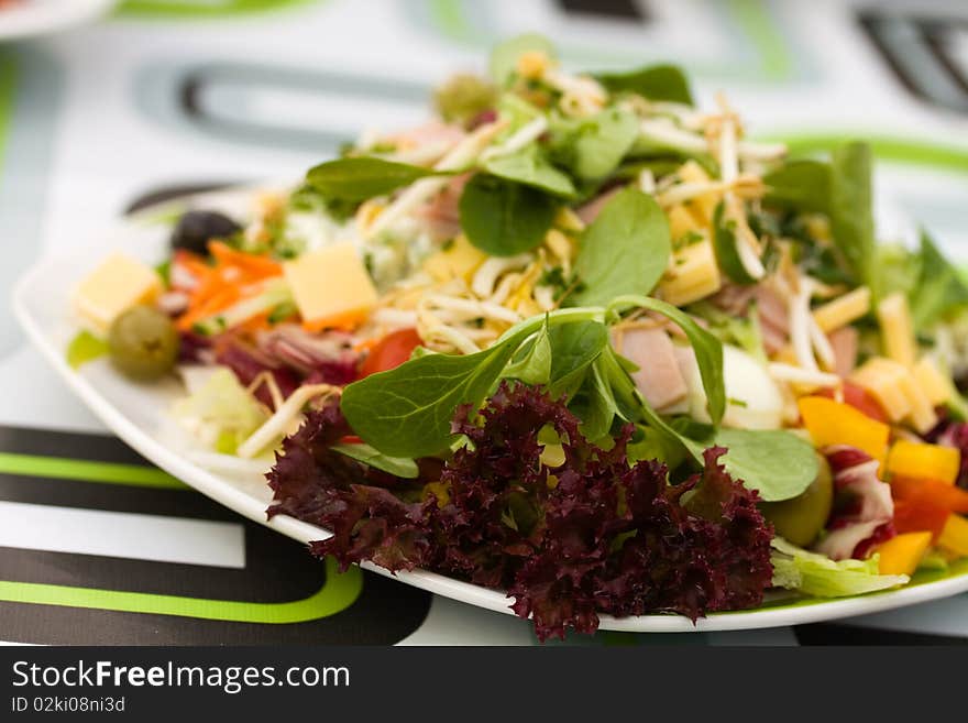 Fresh ,big italian summer salad