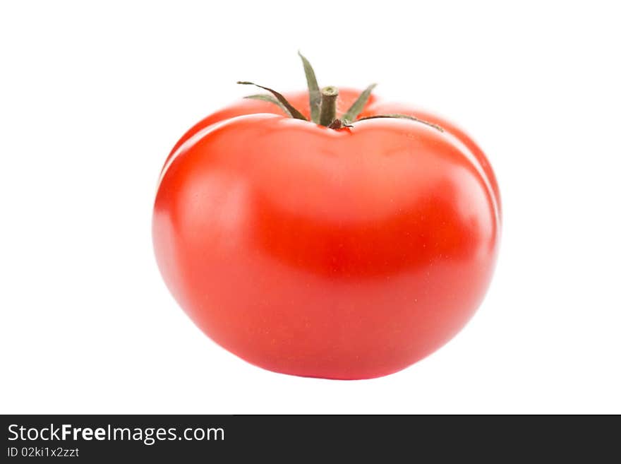 Juicy red fresh vine ripened tomato. Juicy red fresh vine ripened tomato