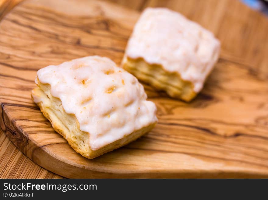 Fresh apple turnover ,close up