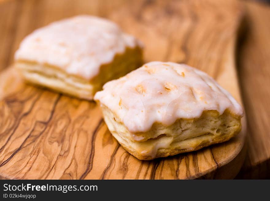 Fresh apple turnover ,close up