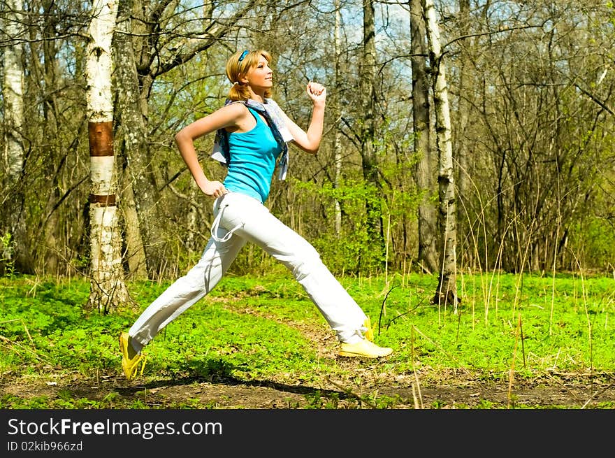 Girl Jogging