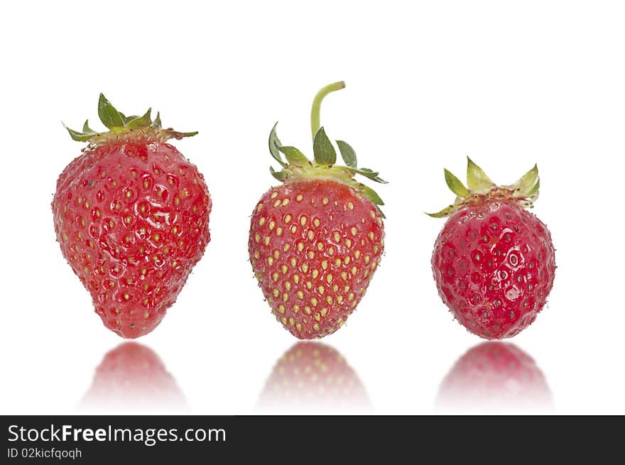 Three Strawberries