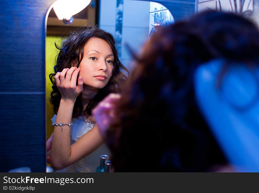 Bride Getting Make Up