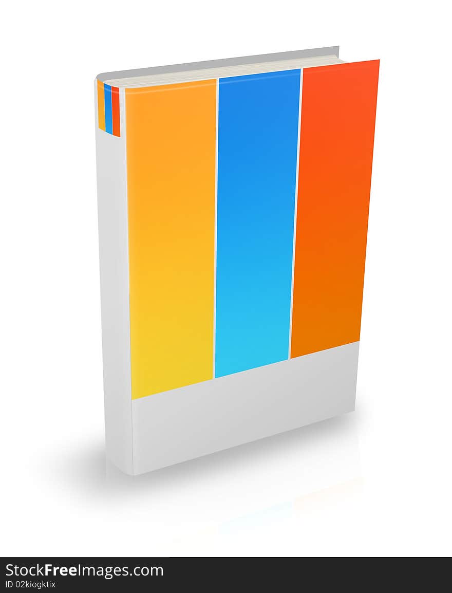 Illustration of  book on white background