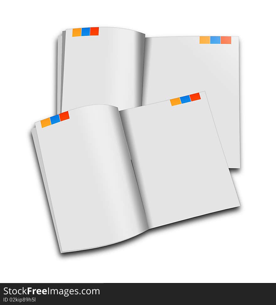 Illustration of  book on white background