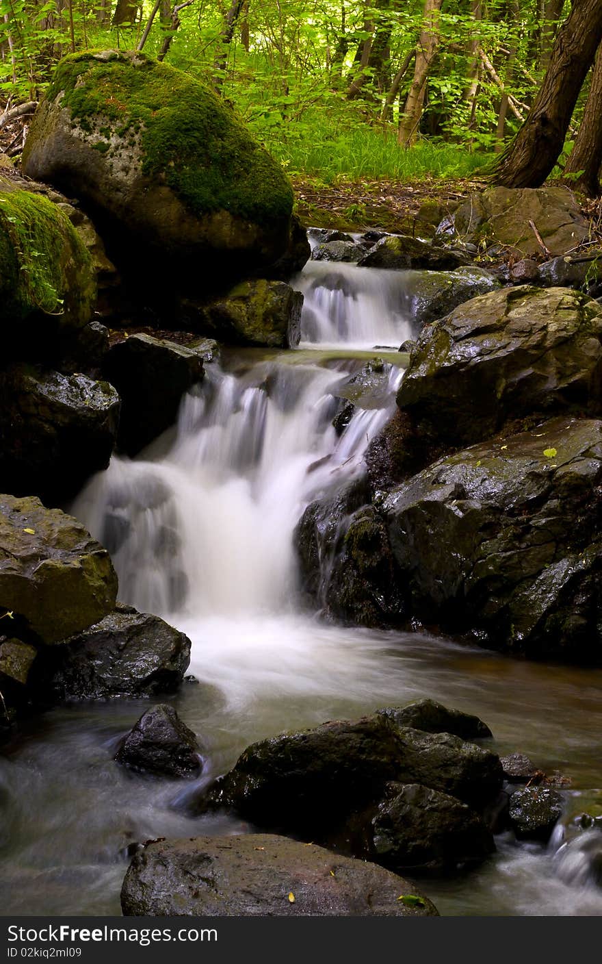 Beautiful mountain river in summer. Beautiful mountain river in summer.