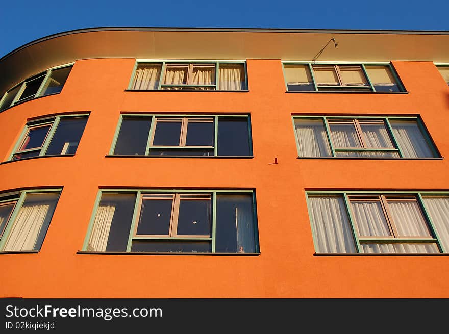 Some windows on a modern building