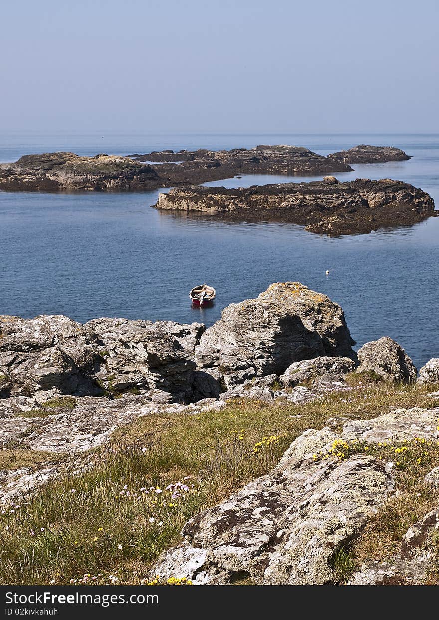 Anglesea wales coastal path sea view