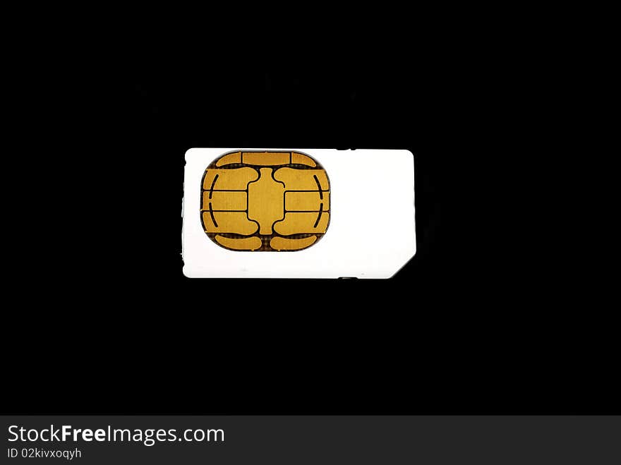 Pictures of SIM cards used in cell phones