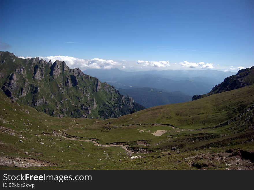 Landscape in Bucegi Mountains, Carpati, Romania. Landscape in Bucegi Mountains, Carpati, Romania