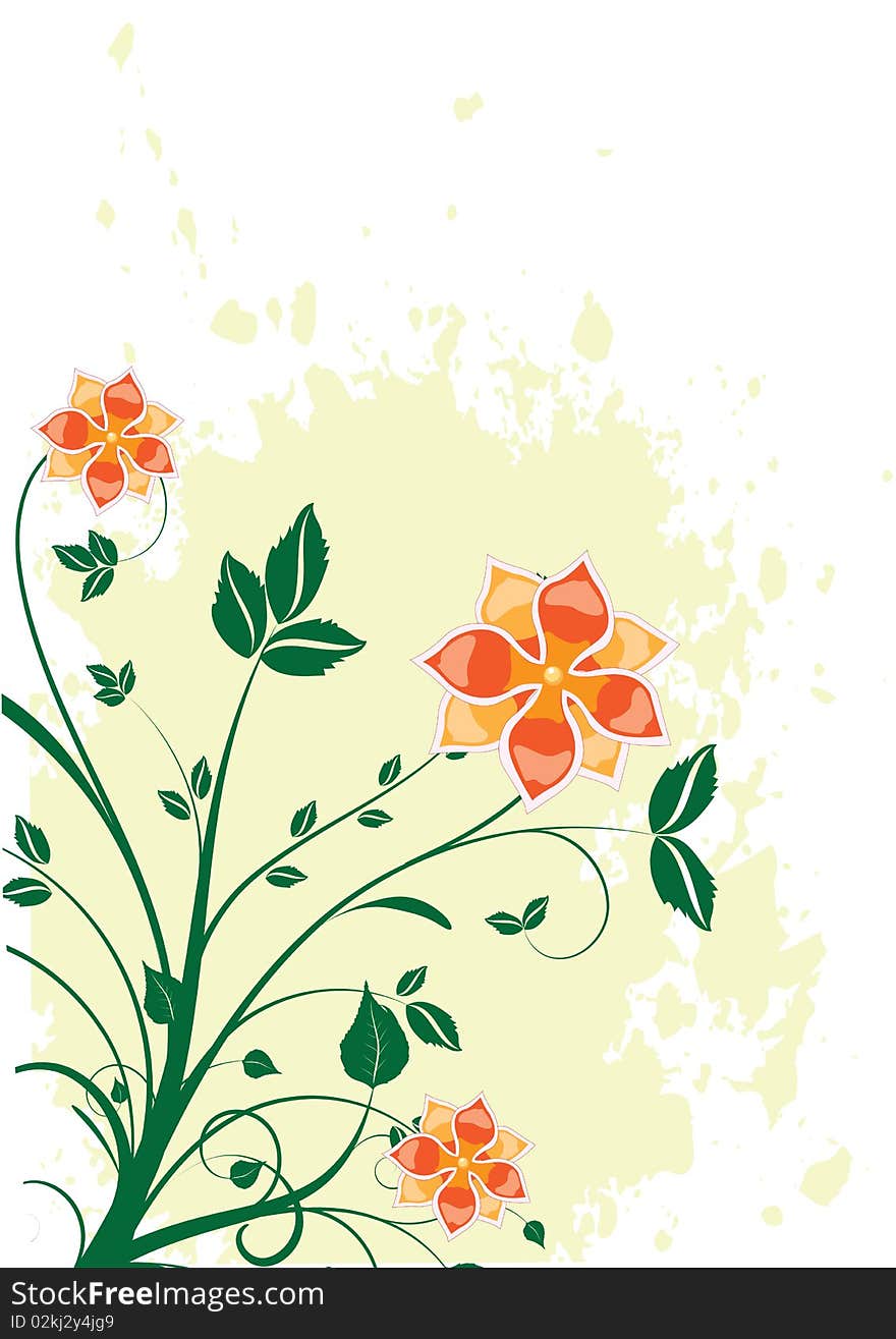 Abstract flower background for wallpaper