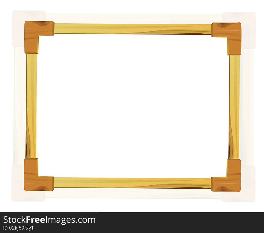 Illustreasion is a Vintage picture frame, gold plated, white background,. Illustreasion is a Vintage picture frame, gold plated, white background,