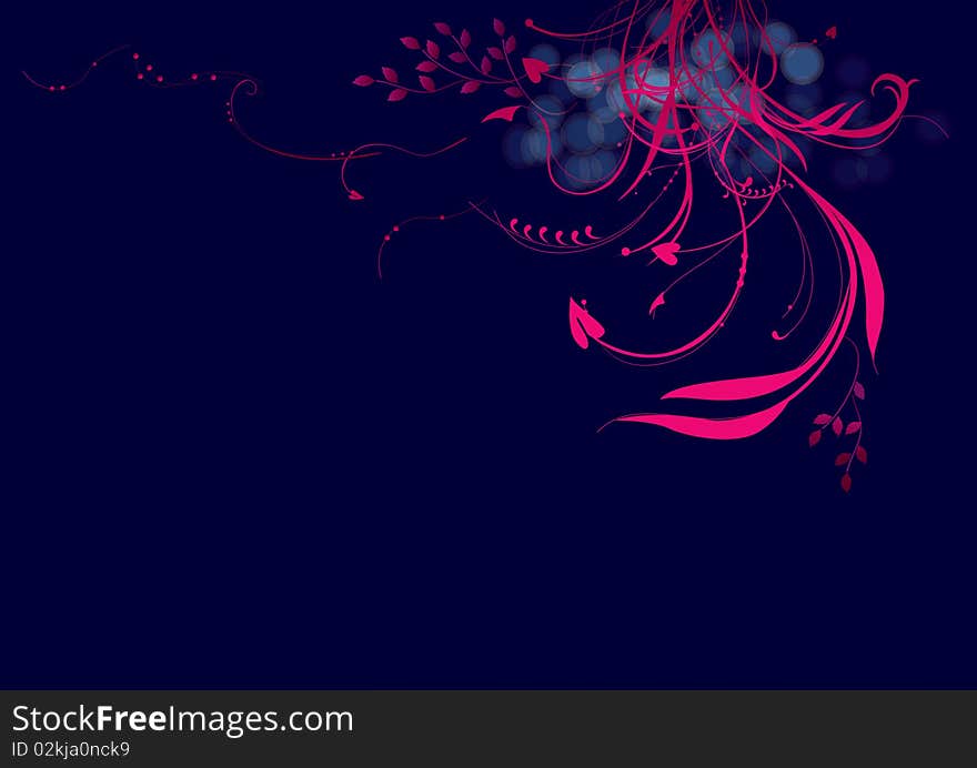 Abstract pink floral background design for any seasonal occasion. Abstract pink floral background design for any seasonal occasion