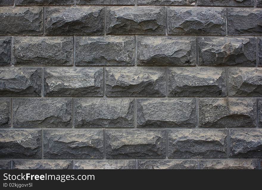 Closeup of stone wall use for construction business and designers