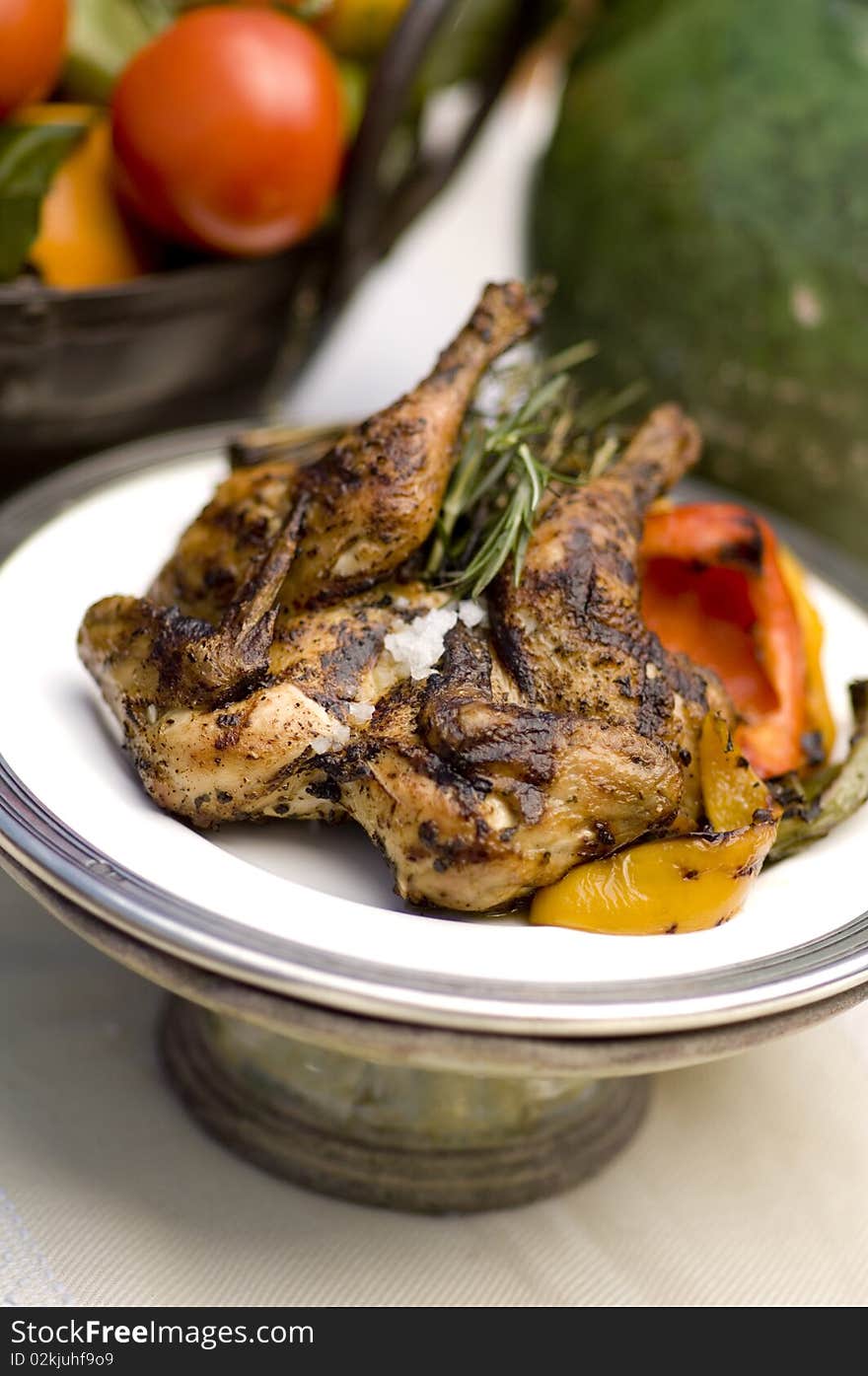 Image of grilled chicken with rosemary