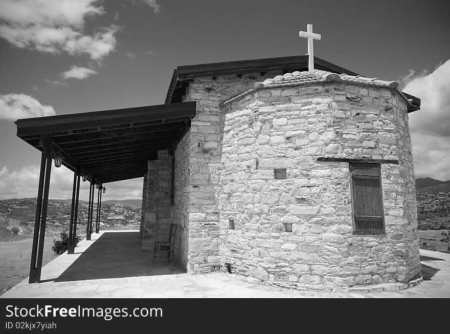 Small ancient chapel in Cyprus. The chapel is deticated ot Agios Neofitos and is located near Kato Drys village. Small ancient chapel in Cyprus. The chapel is deticated ot Agios Neofitos and is located near Kato Drys village