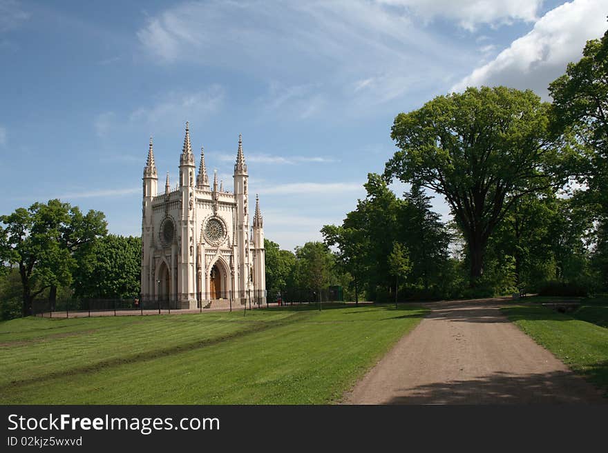 GOTHIC CHAPEL IN PETERHOF